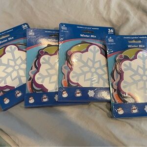 Winter Mix Snowflake/Penguins/Snowman Bulletin Board Cut-Outs by
